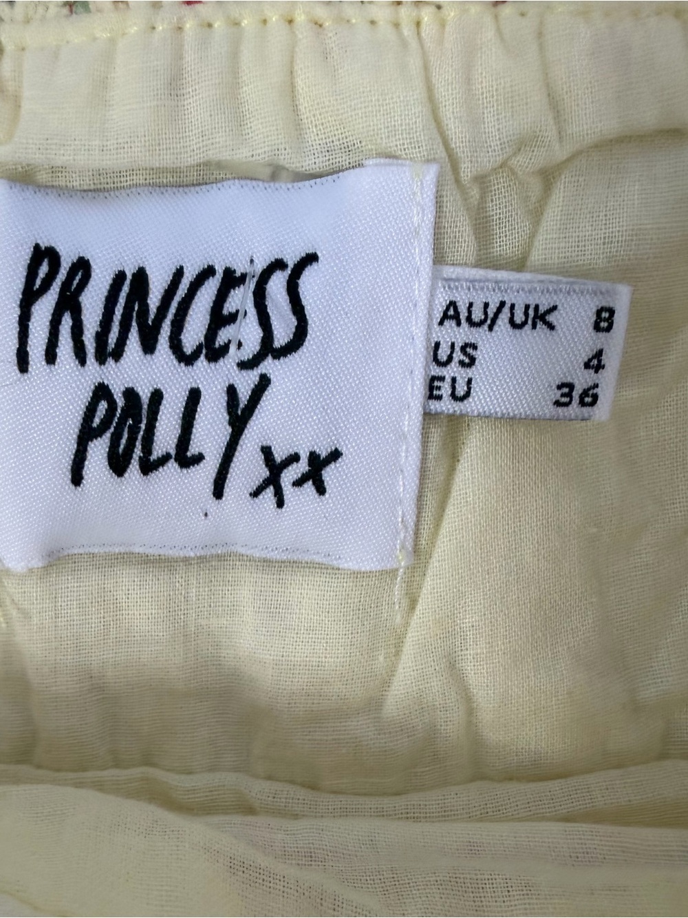 Princess Polly Yellow Mini Dress with Floral Print - Picture 5 of 5